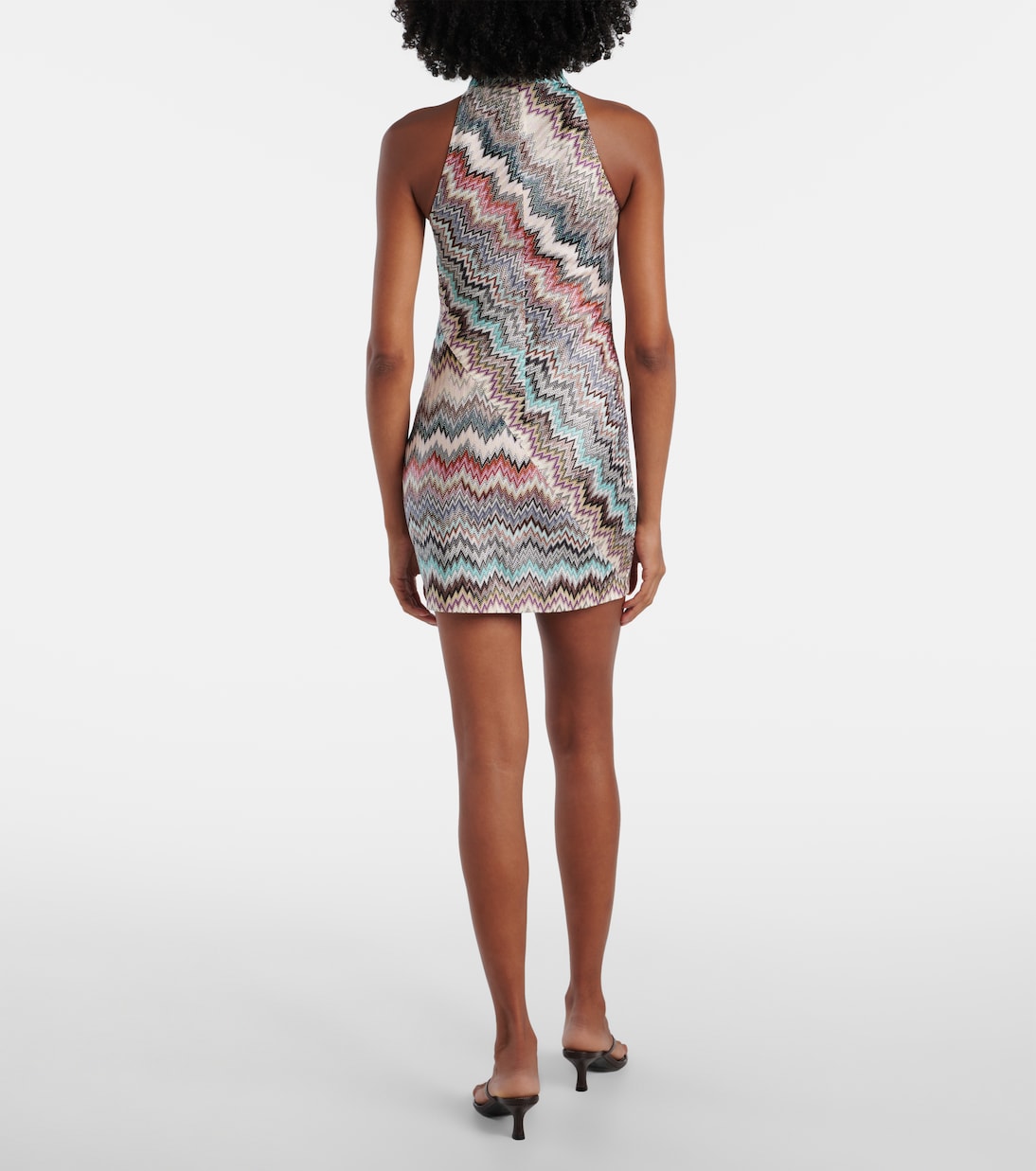 Zig Zag embellished lamé minidress | Missoni