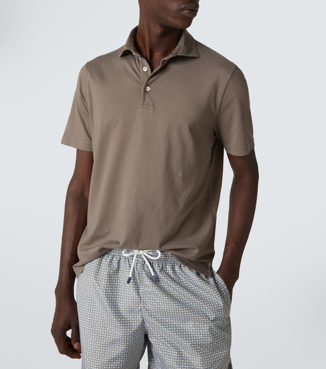 Polohemd Zero aus Baumwoll-Jersey | Fedeli
