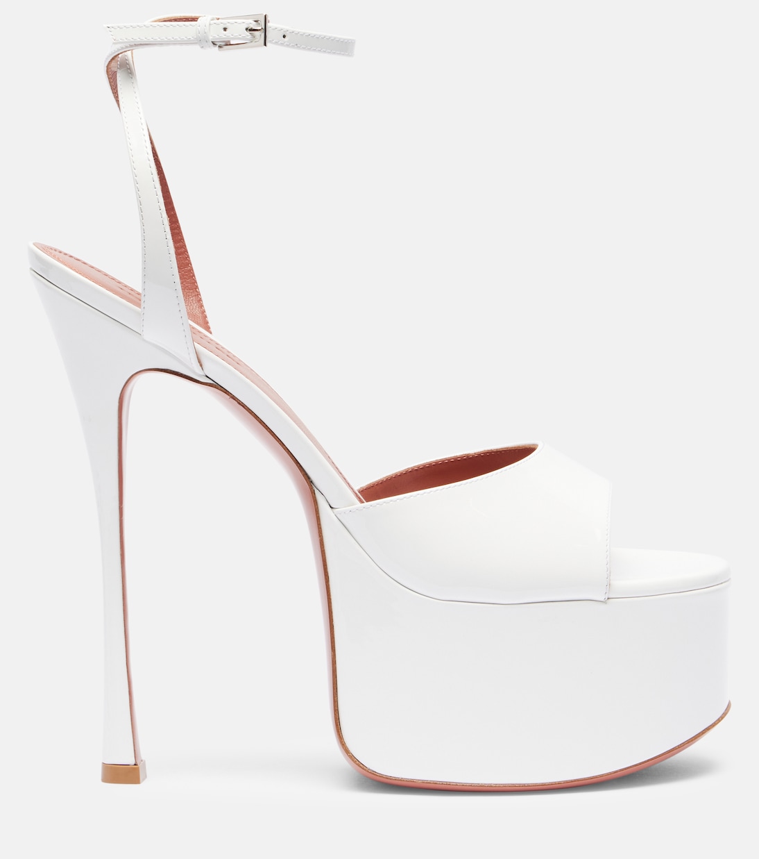 Plateausandalen Aya 155 aus Lackleder | Amina Muaddi