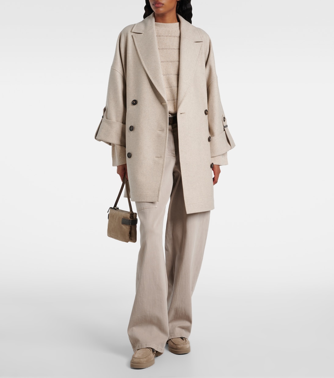 Oversized wool coat | Brunello Cucinelli