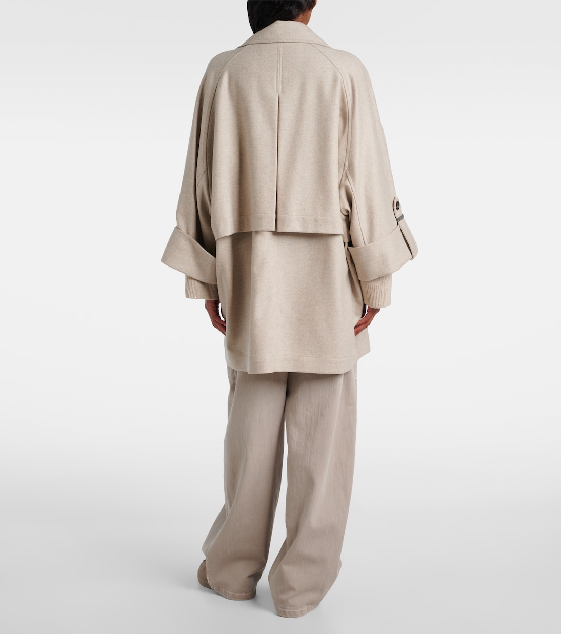 Oversized wool coat | Brunello Cucinelli