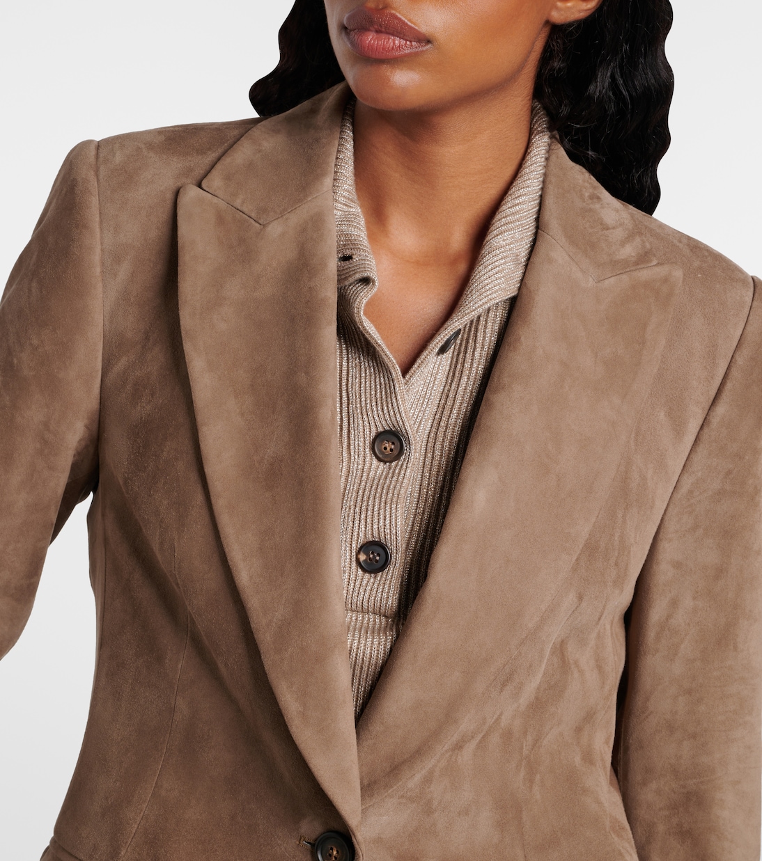 Blazer aus Veloursleder | Brunello Cucinelli