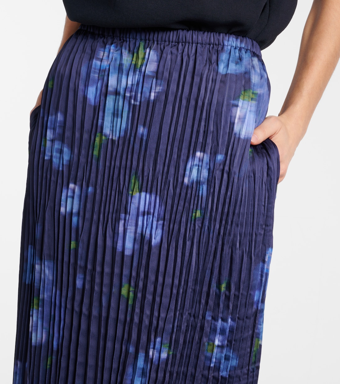 Falda midi Poppy Blur plisada | Vince