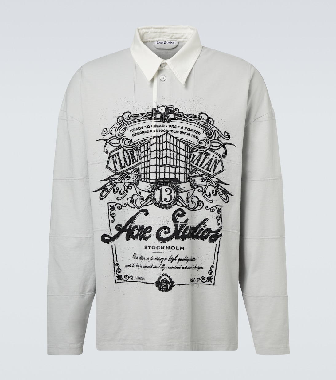 Polo de algodón con logo | Acne Studios