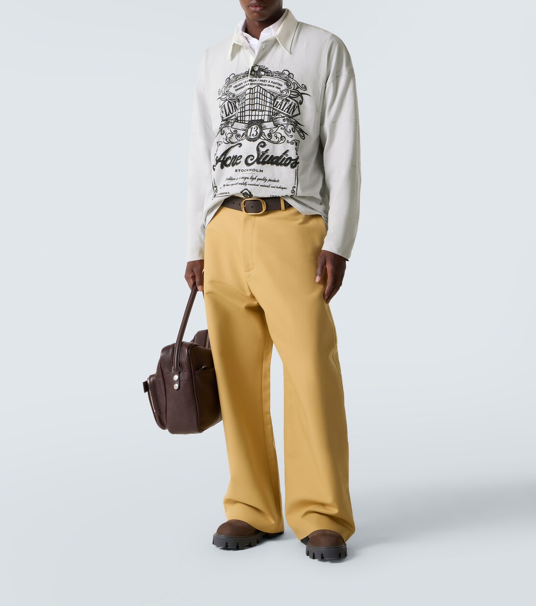 Polo de algodón con logo | Acne Studios