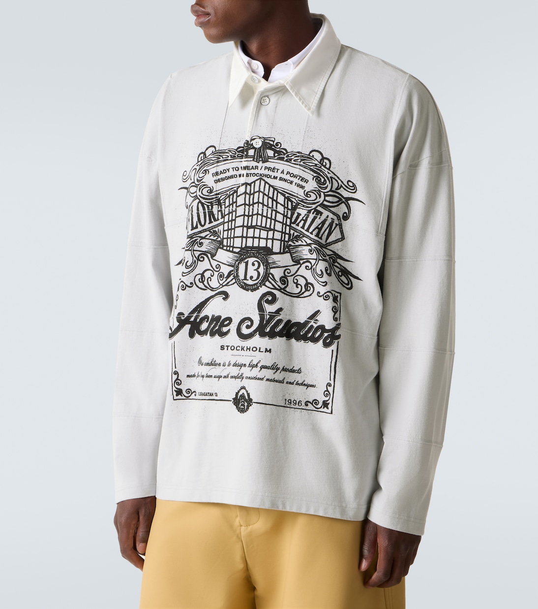 Polo de algodón con logo | Acne Studios
