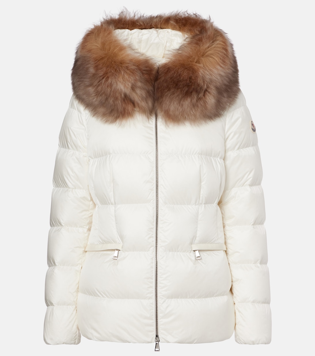 Boed shearling-trimmed down jacket | Moncler