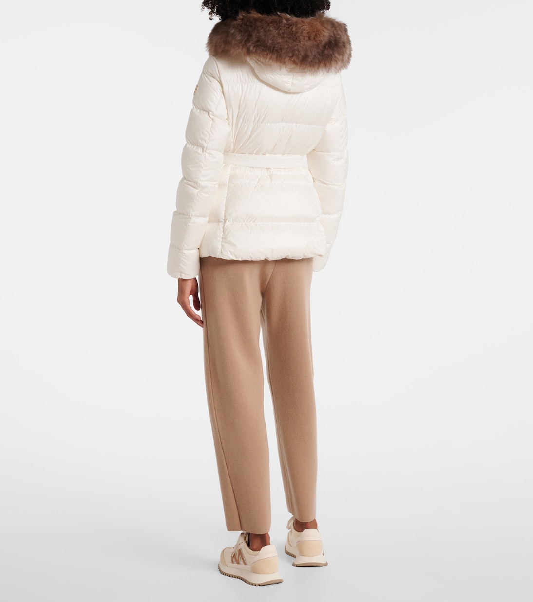 Boed shearling-trimmed down jacket | Moncler
