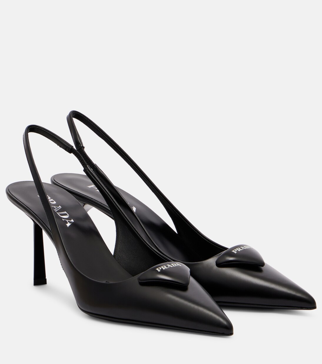 Leather slingback pumps | Prada