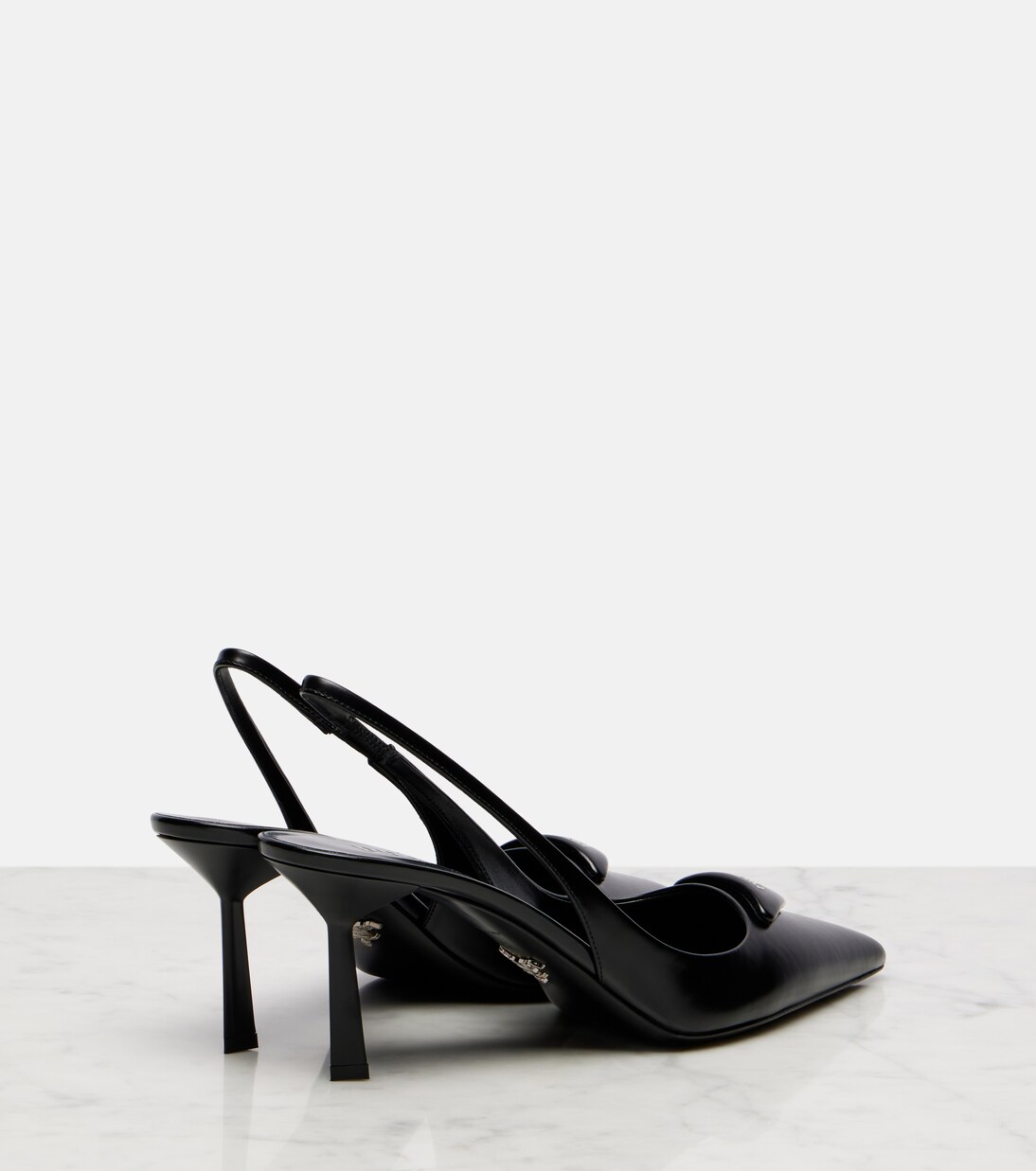 Leather slingback pumps | Prada