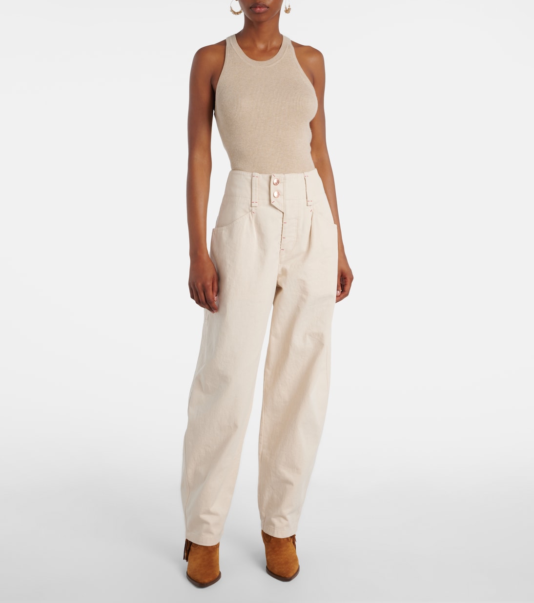 Oumaya barrel-leg jeans | Isabel Marant