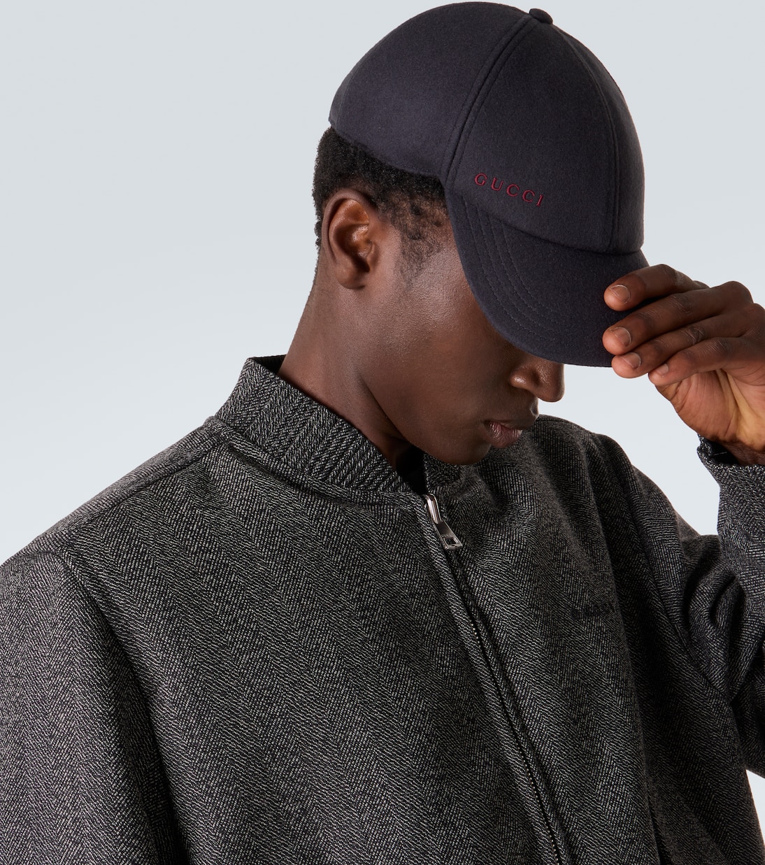 Logo wool baseball cap | Gucci