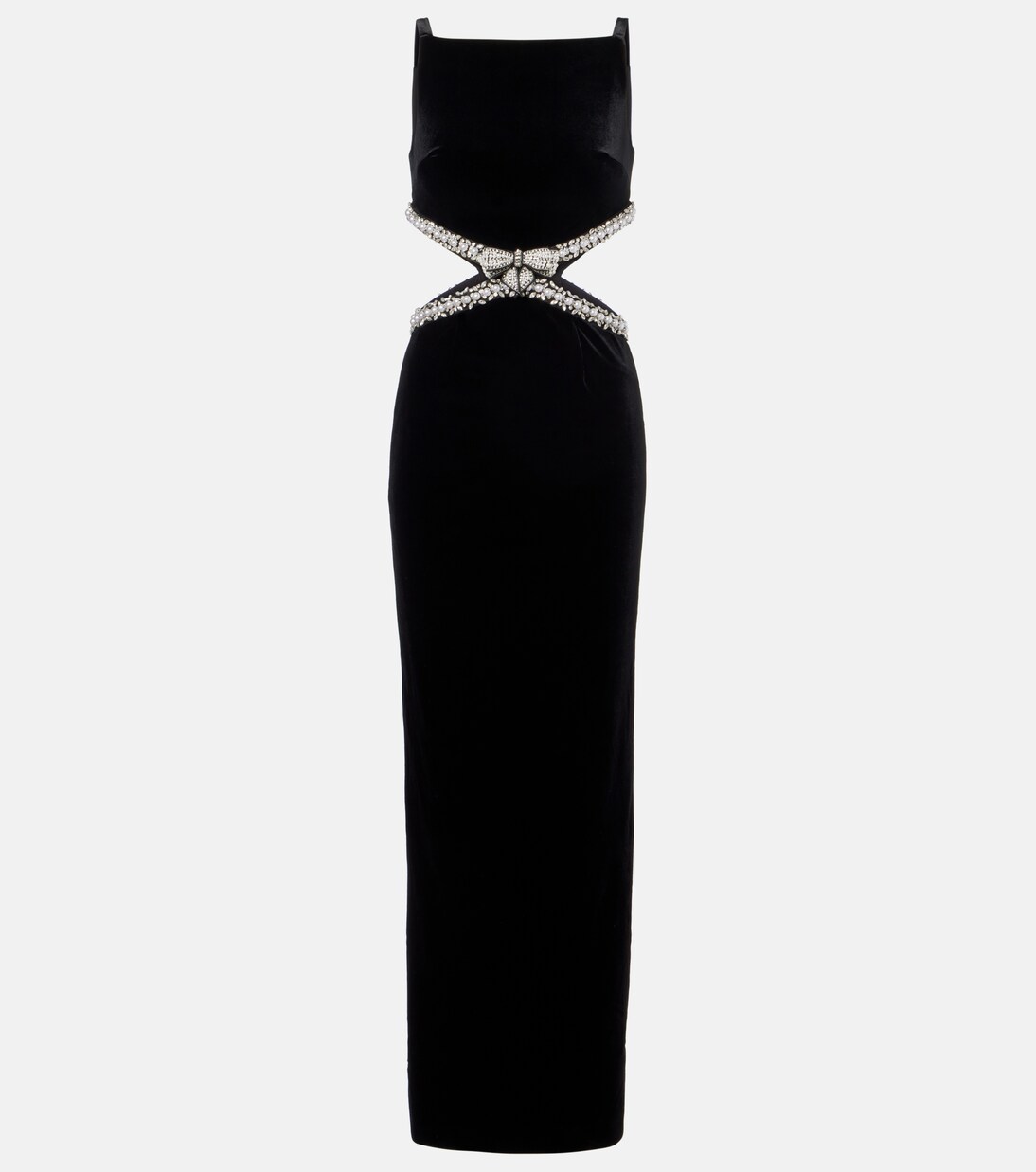 Robe longue en velours | Self-Portrait