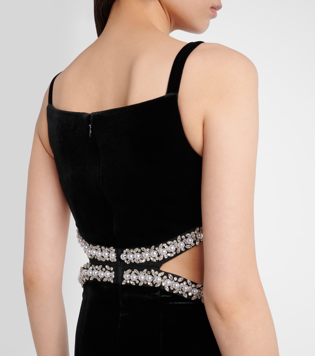 Robe longue en velours | Self-Portrait