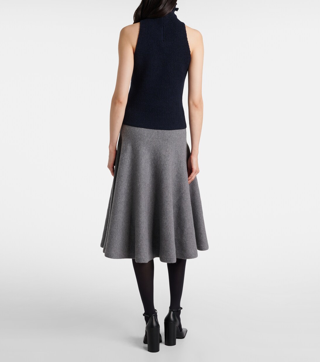 Wool and silk-blend turtleneck top | Alaïa