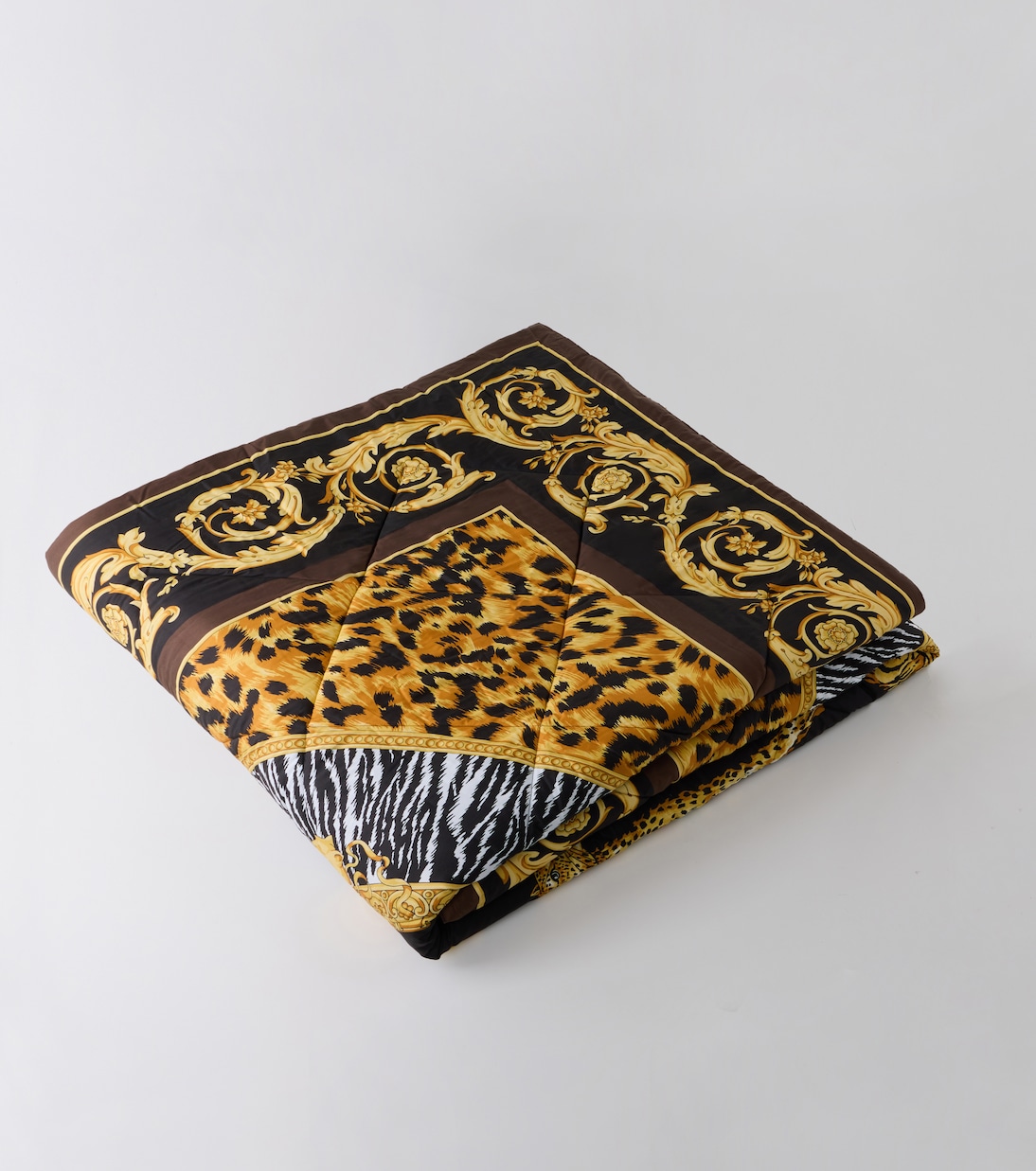 Wild Cats cotton satin throw | Versace Home
