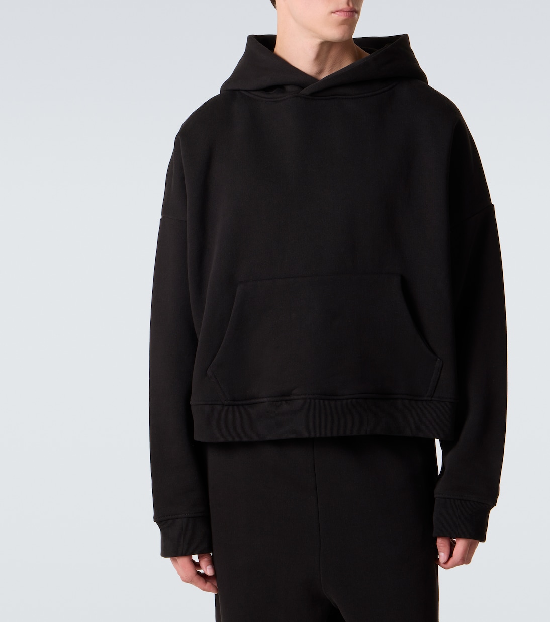 Oversized cotton jersey hoodie | Entire Studios