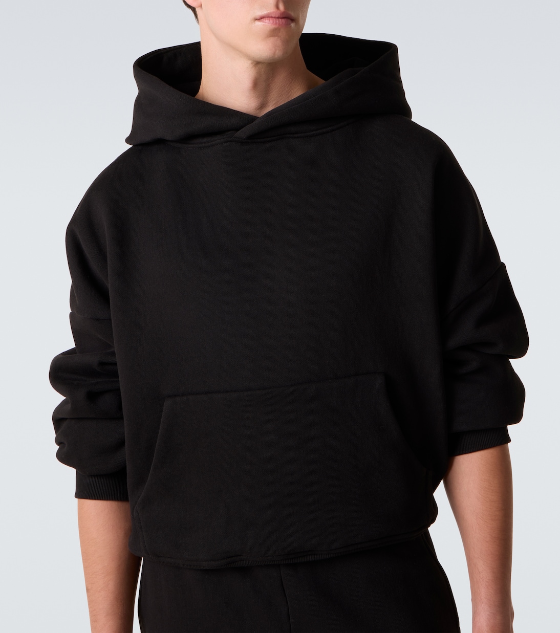 Oversized cotton jersey hoodie | Entire Studios