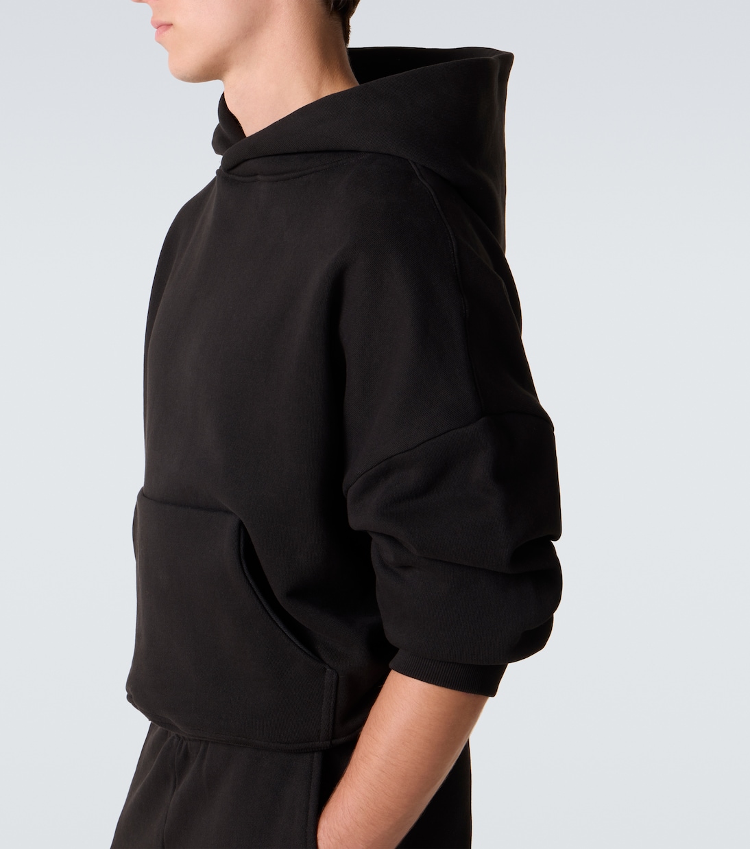 Oversized cotton jersey hoodie | Entire Studios