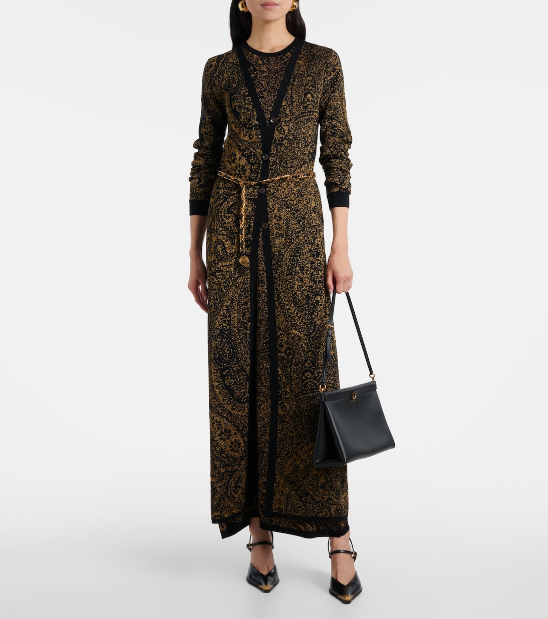 Wool-blend jacquard maxi dress | Etro
