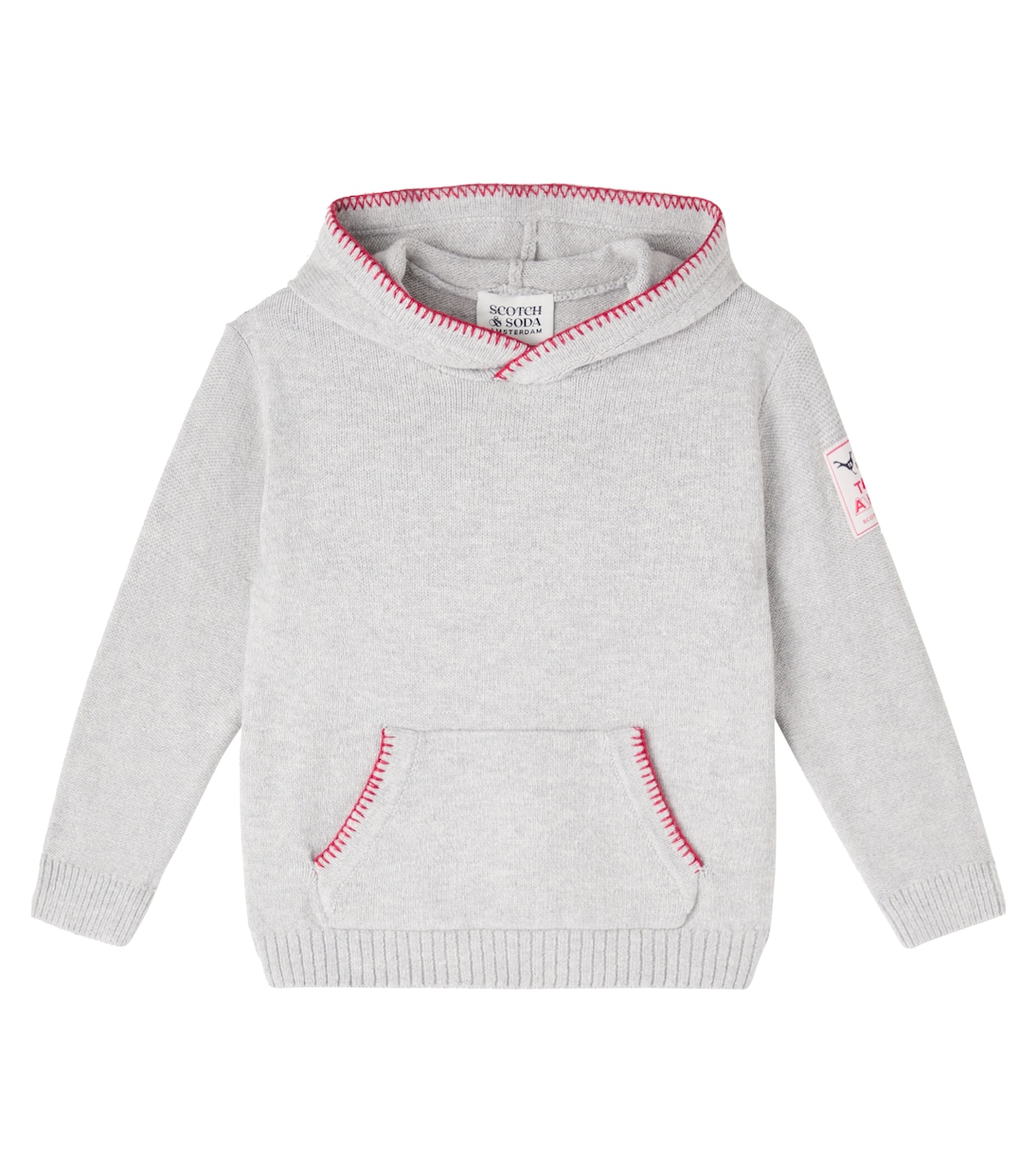 Bestickter Hoodie aus Strick | Scotch & Soda Kids