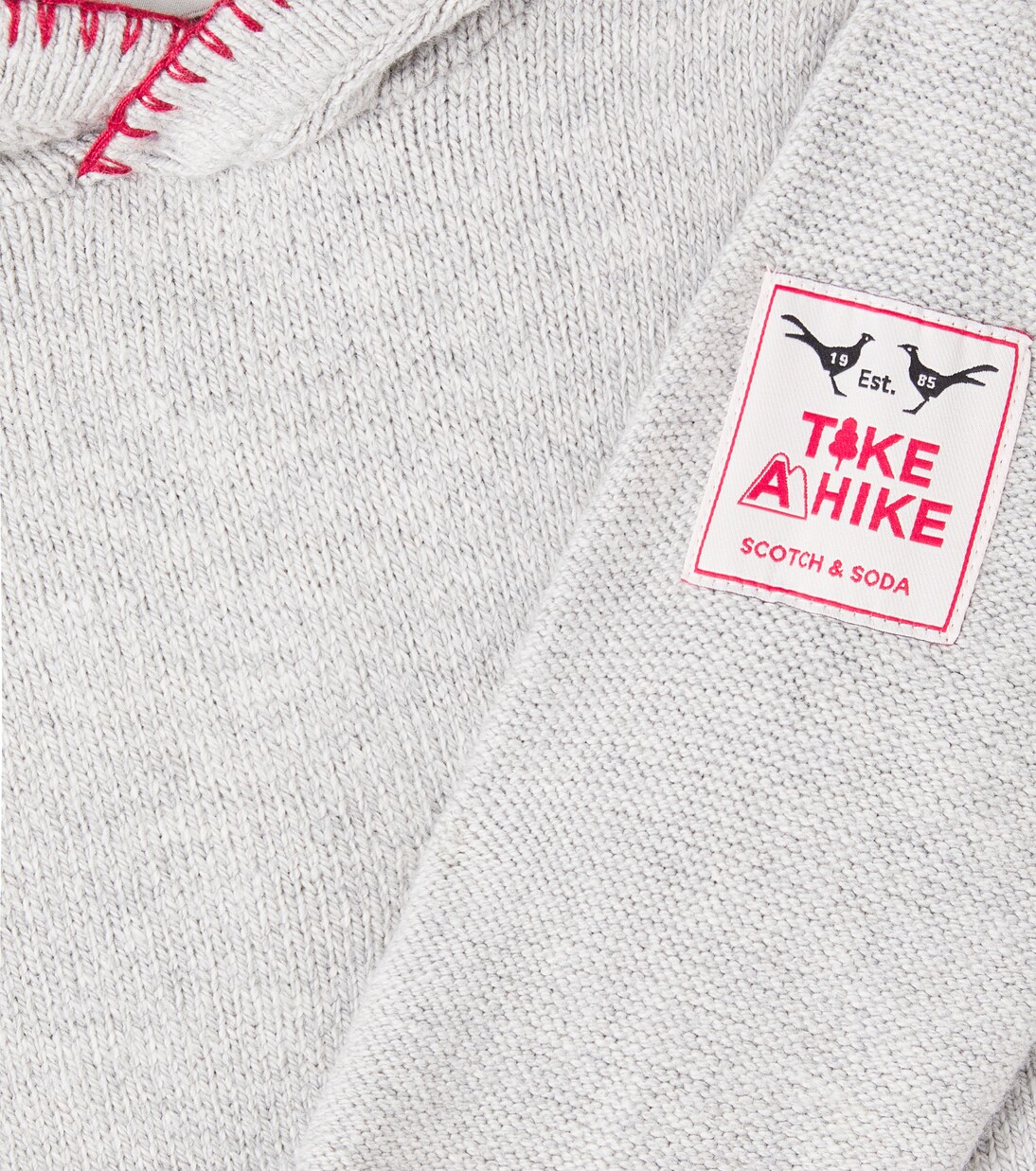 Bestickter Hoodie aus Strick | Scotch & Soda Kids