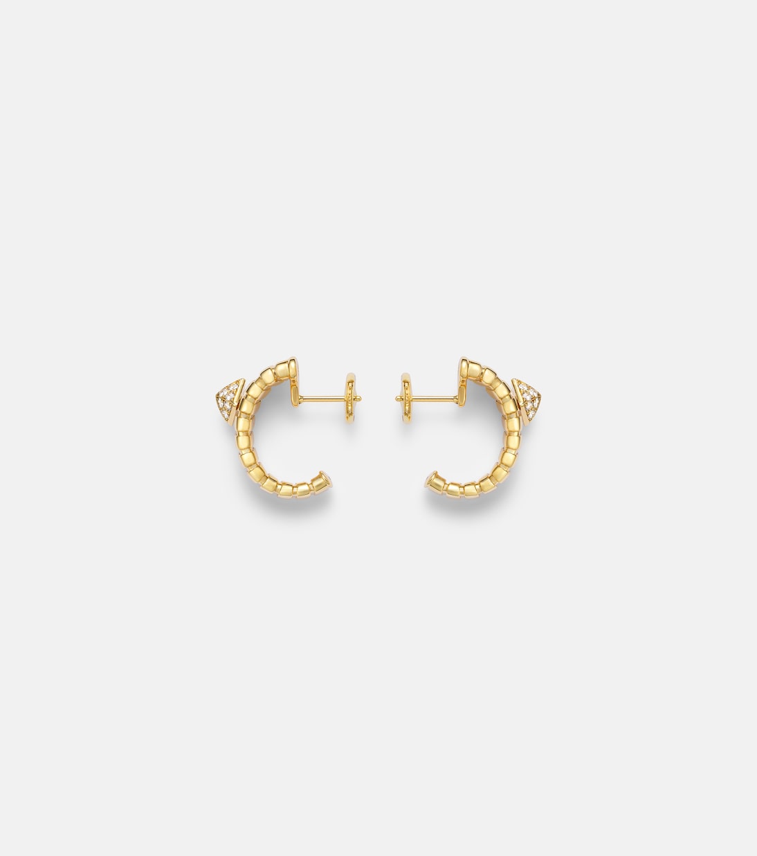 Ohrringe Bvlgari Tubogas aus 18kt Gelbgold (750/1000) mit Diamanten | Bvlgari