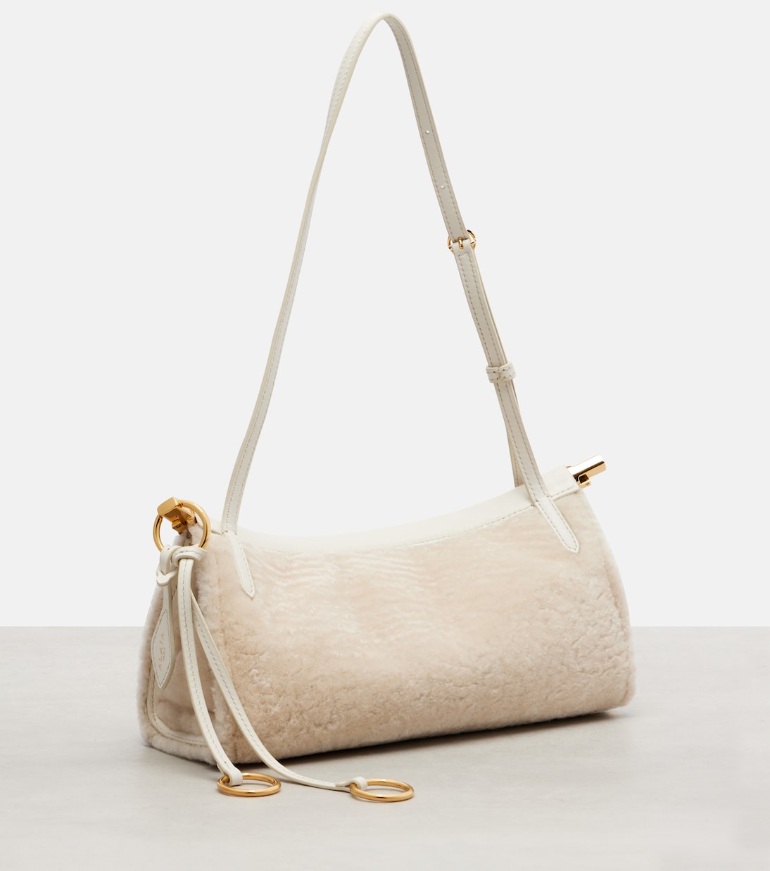 Sac Le Click East West Small en shearling | Alaïa
