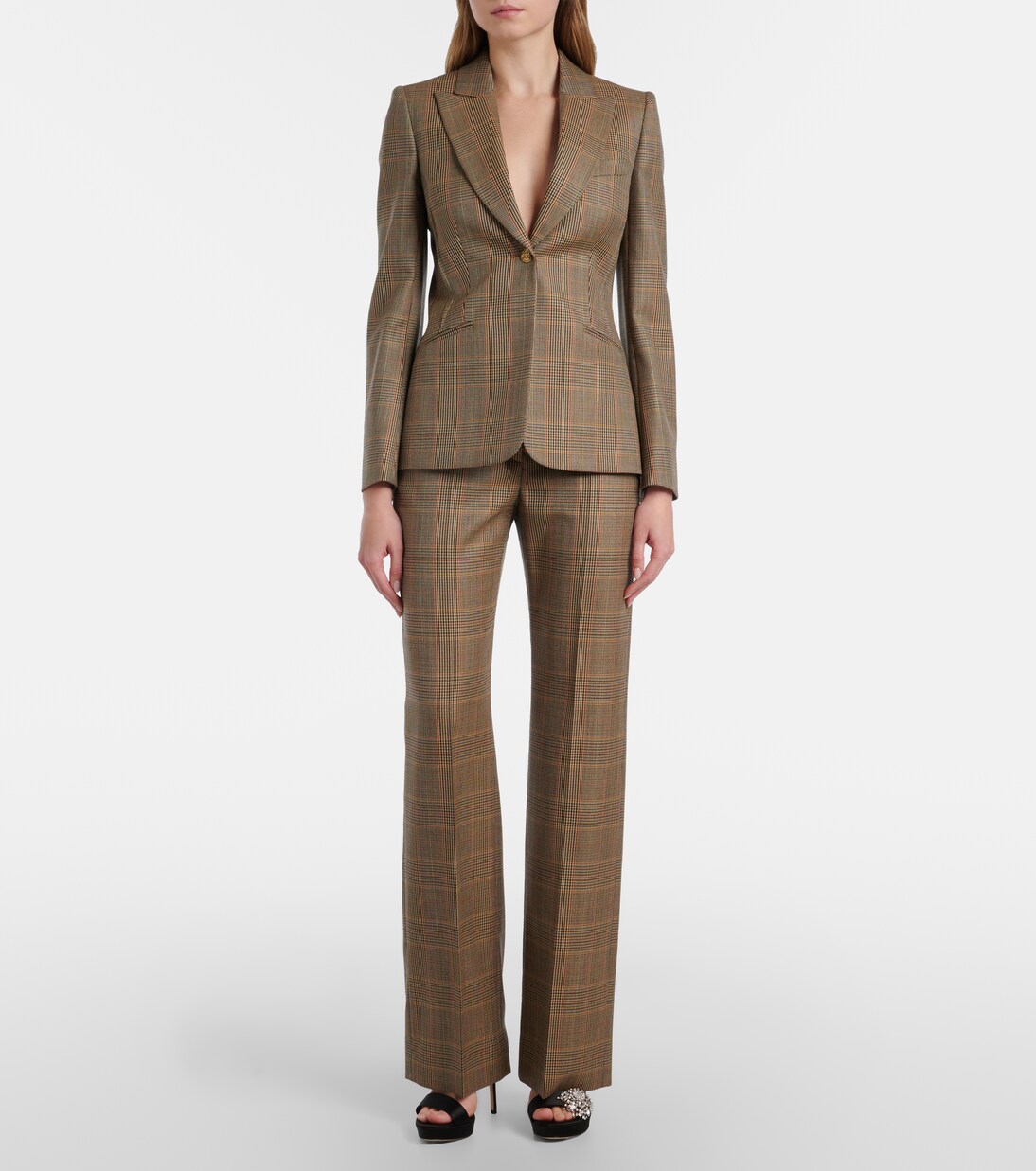 Blazer Country Check aus Wolle | McQueen