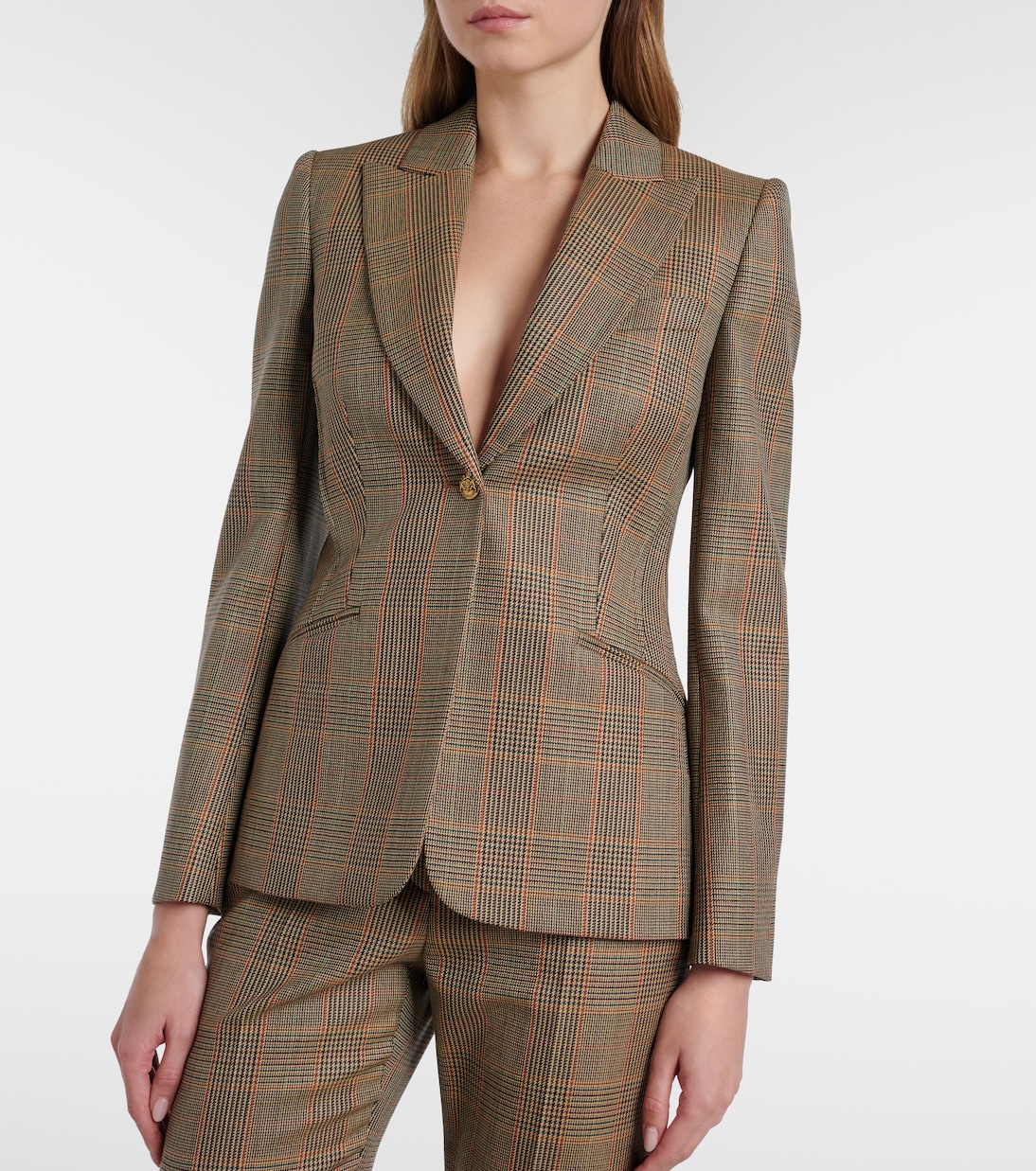 Blazer Country Check aus Wolle | McQueen
