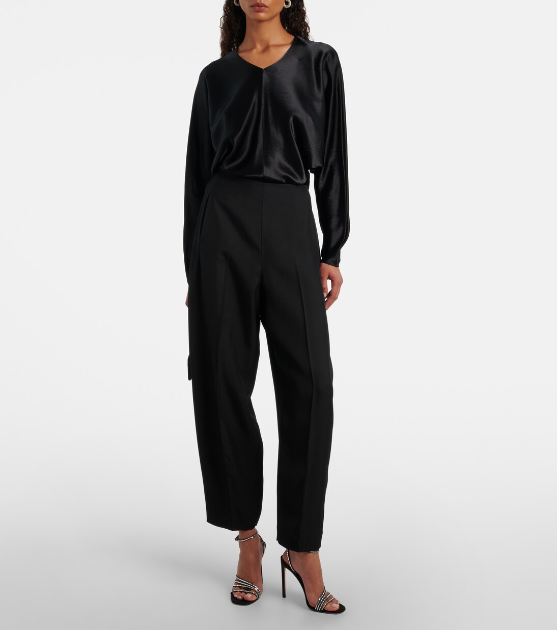 Yvette barrel-leg pants | Fforme