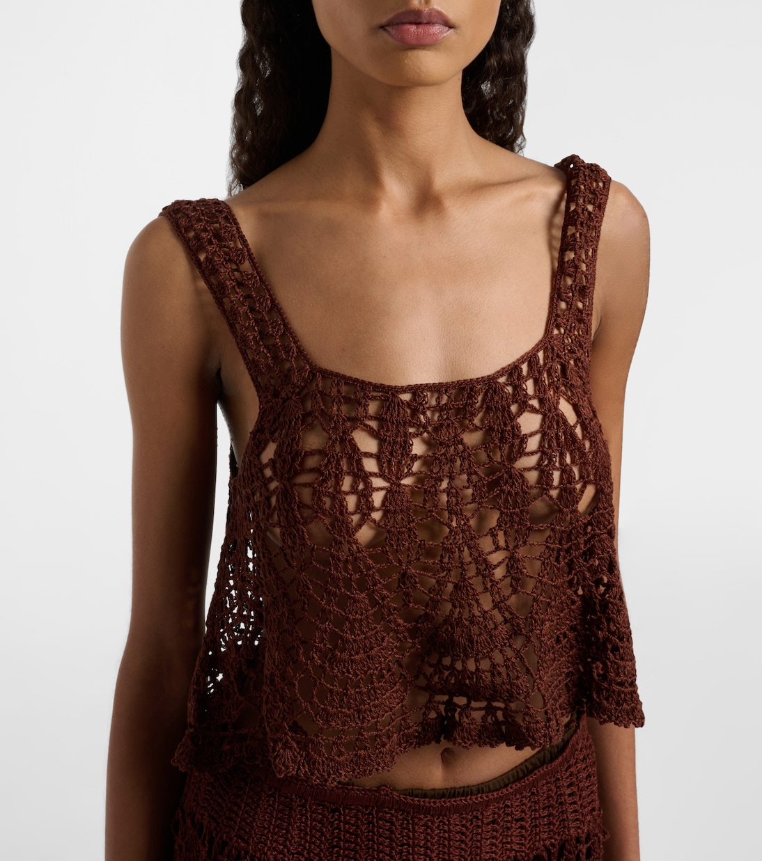 Crochet cotton crop top | Anna Kosturova