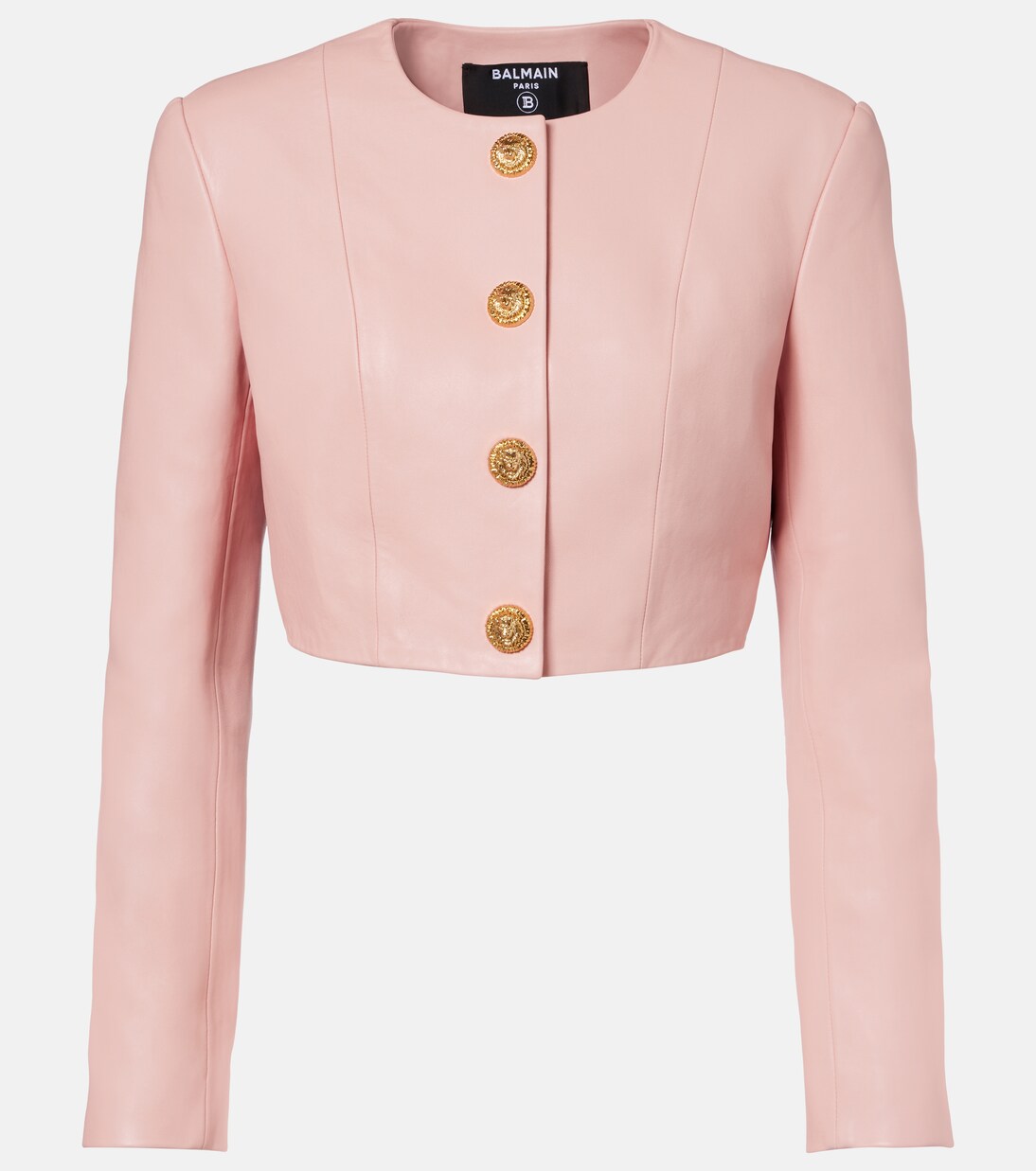 Cropped-Lederjacke | Balmain