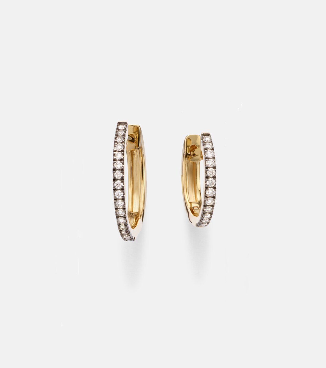 Ohrringe Come Closer aus 10kt Gelbgold mit Diamanten | Stone and Strand