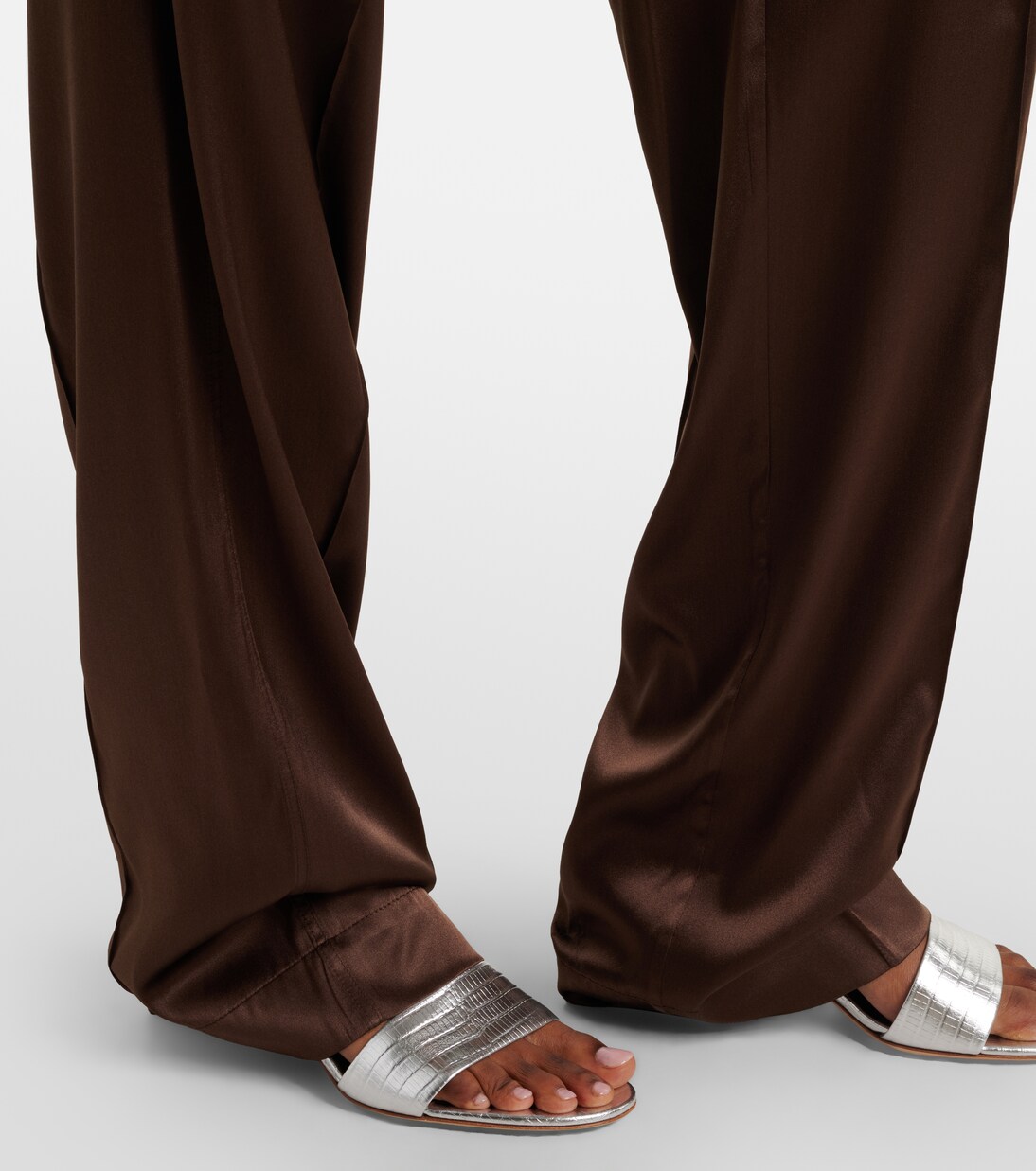 Mules 55 en cuir métallisé | Tom Ford