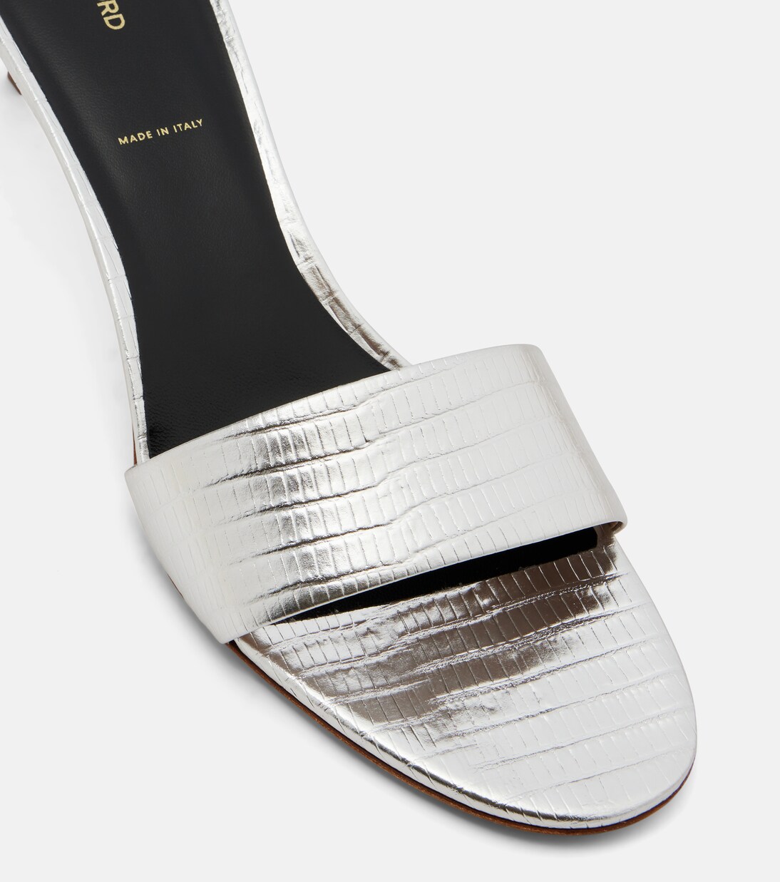 Mules 55 en cuir métallisé | Tom Ford