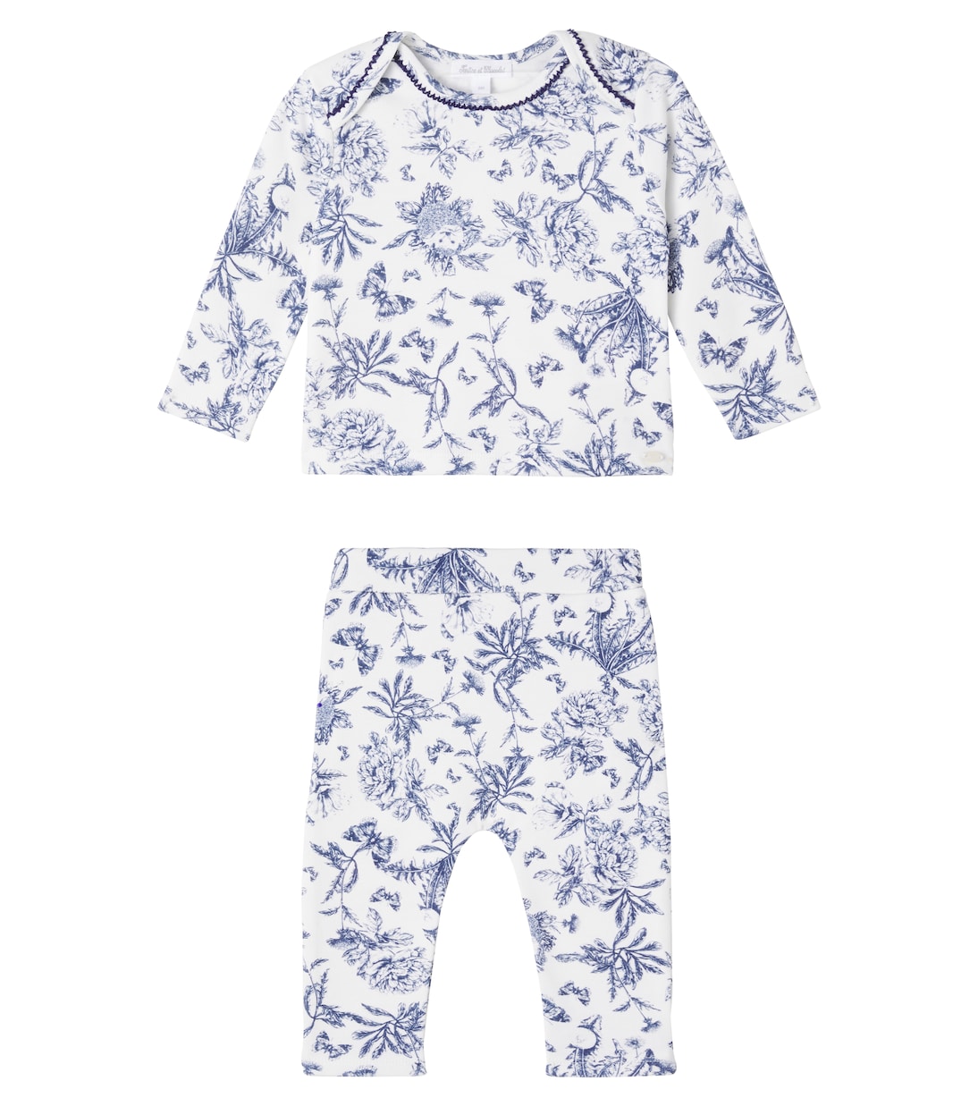 Baby toile de jouy cotton pajamas | Tartine et Chocolat