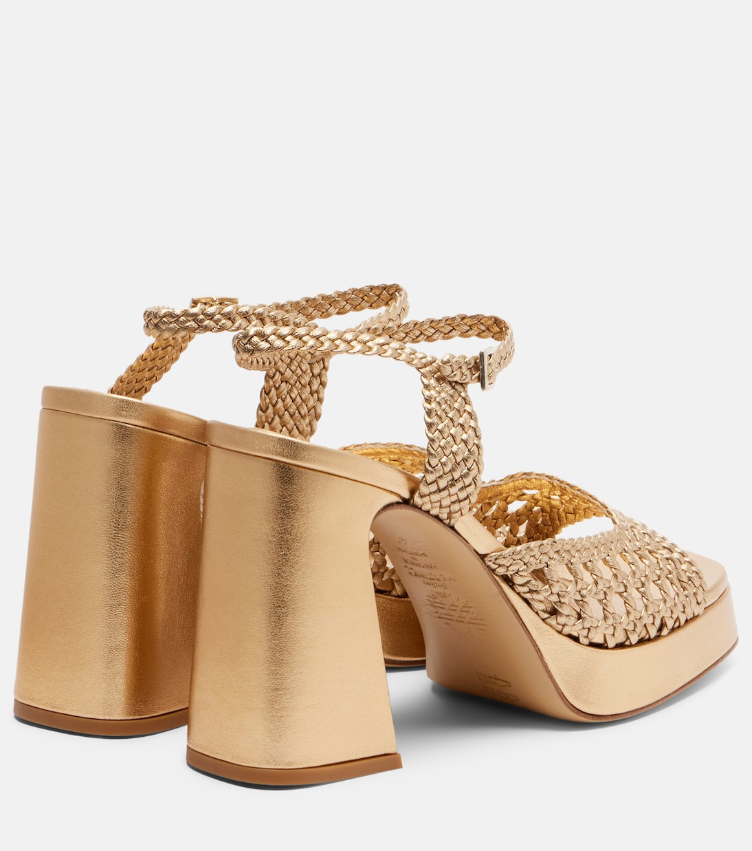 Sandales Cheyenne en cuir métallisé | Souliers Martinez