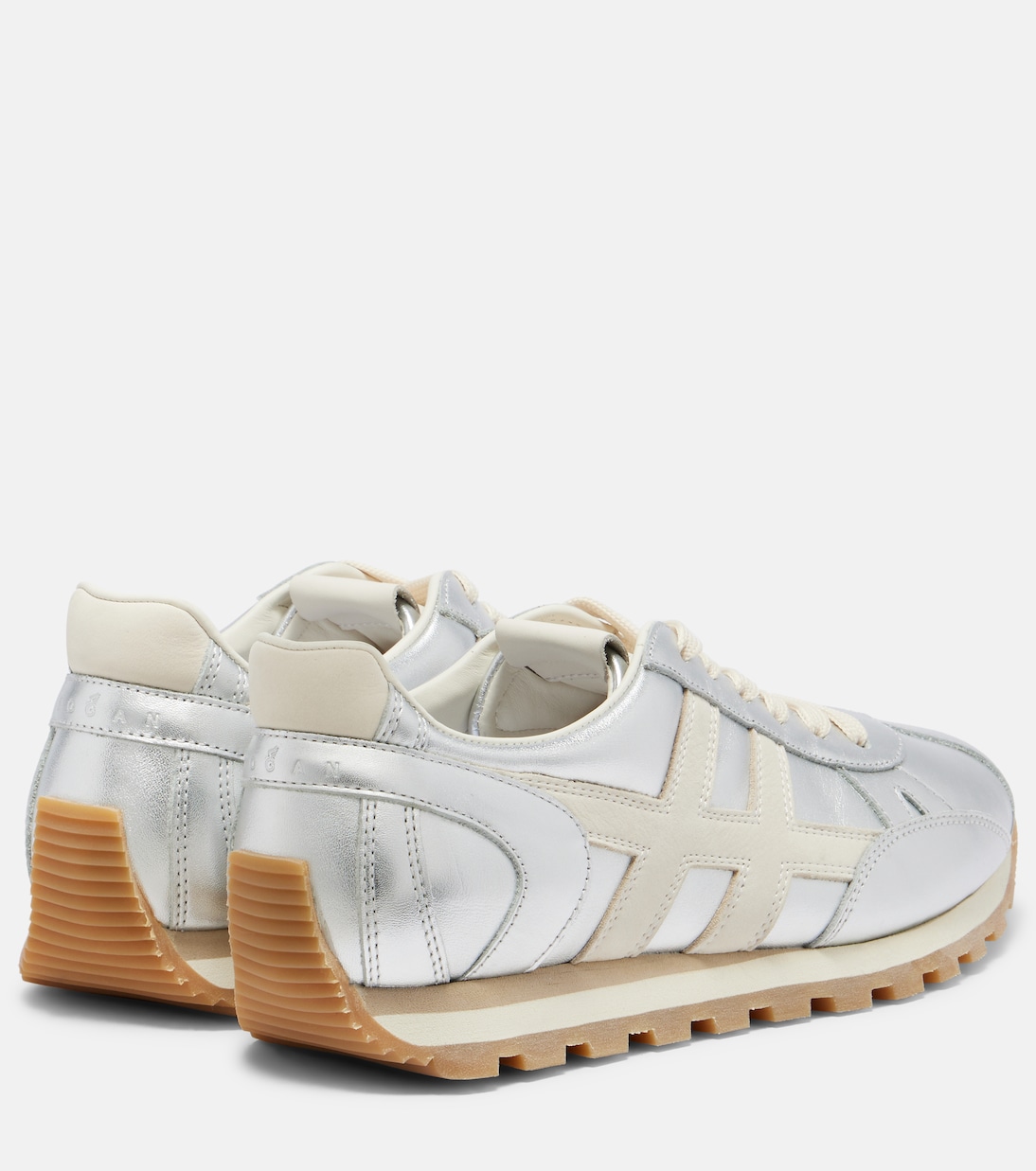 86er metallic leather sneakers | Hogan