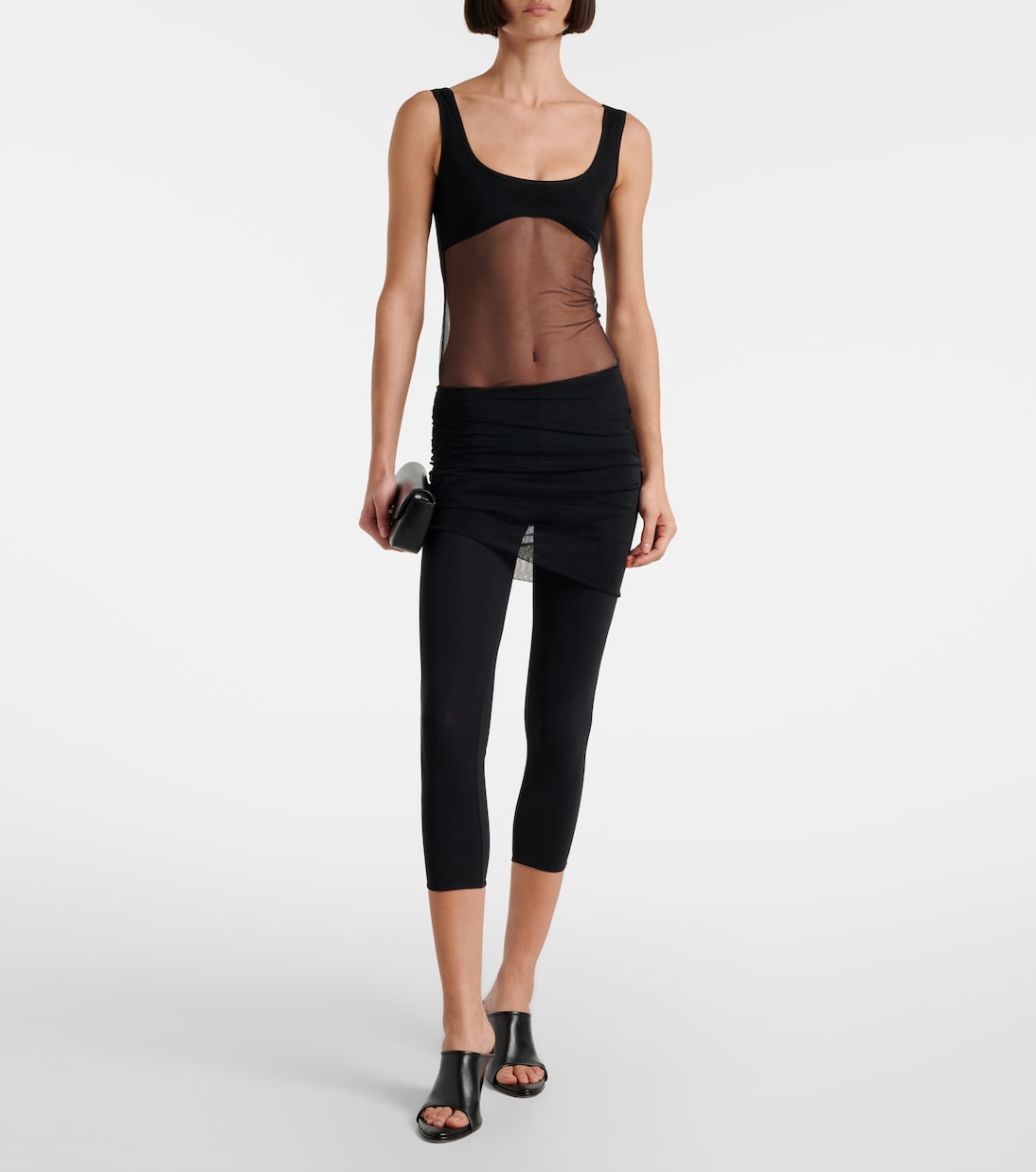 Cropped-Leggings mit Tüll | Nensi Dojaka