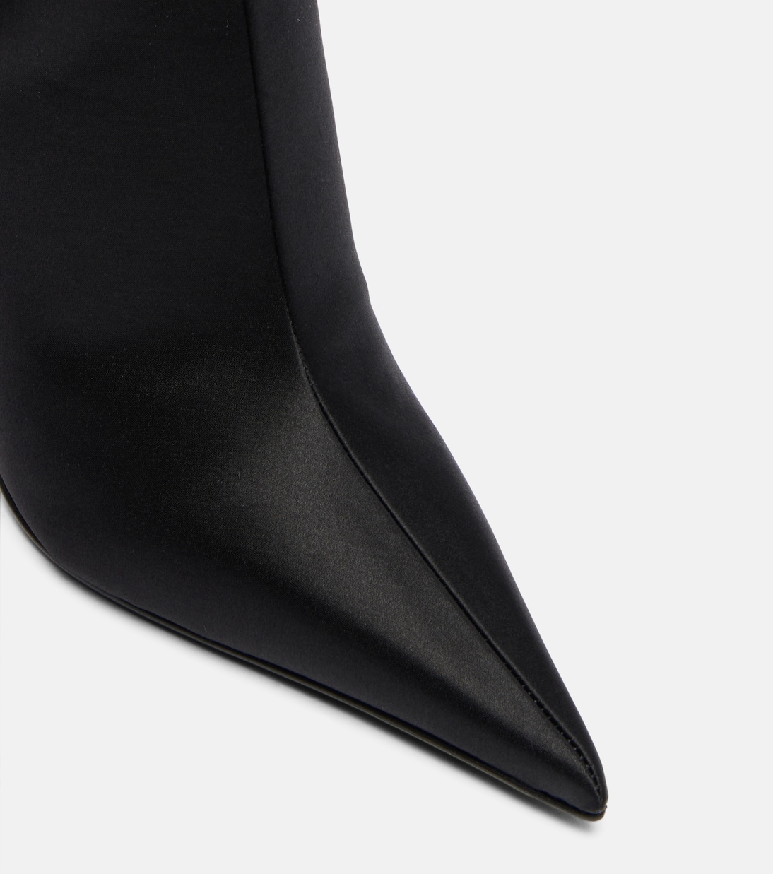 Barbara satin knee-high boots | Amina Muaddi