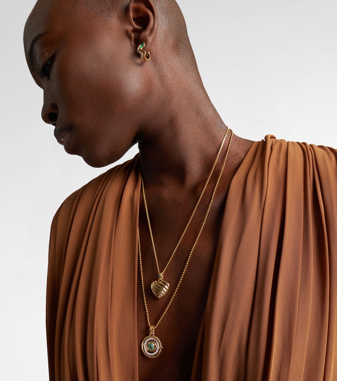 Anhänger Amulets Sculpted Cable Heart aus 18kt Gelbgold  | David Yurman