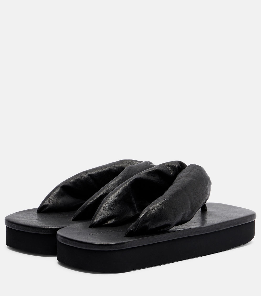 Leather platform thong sandals | Rick Owens