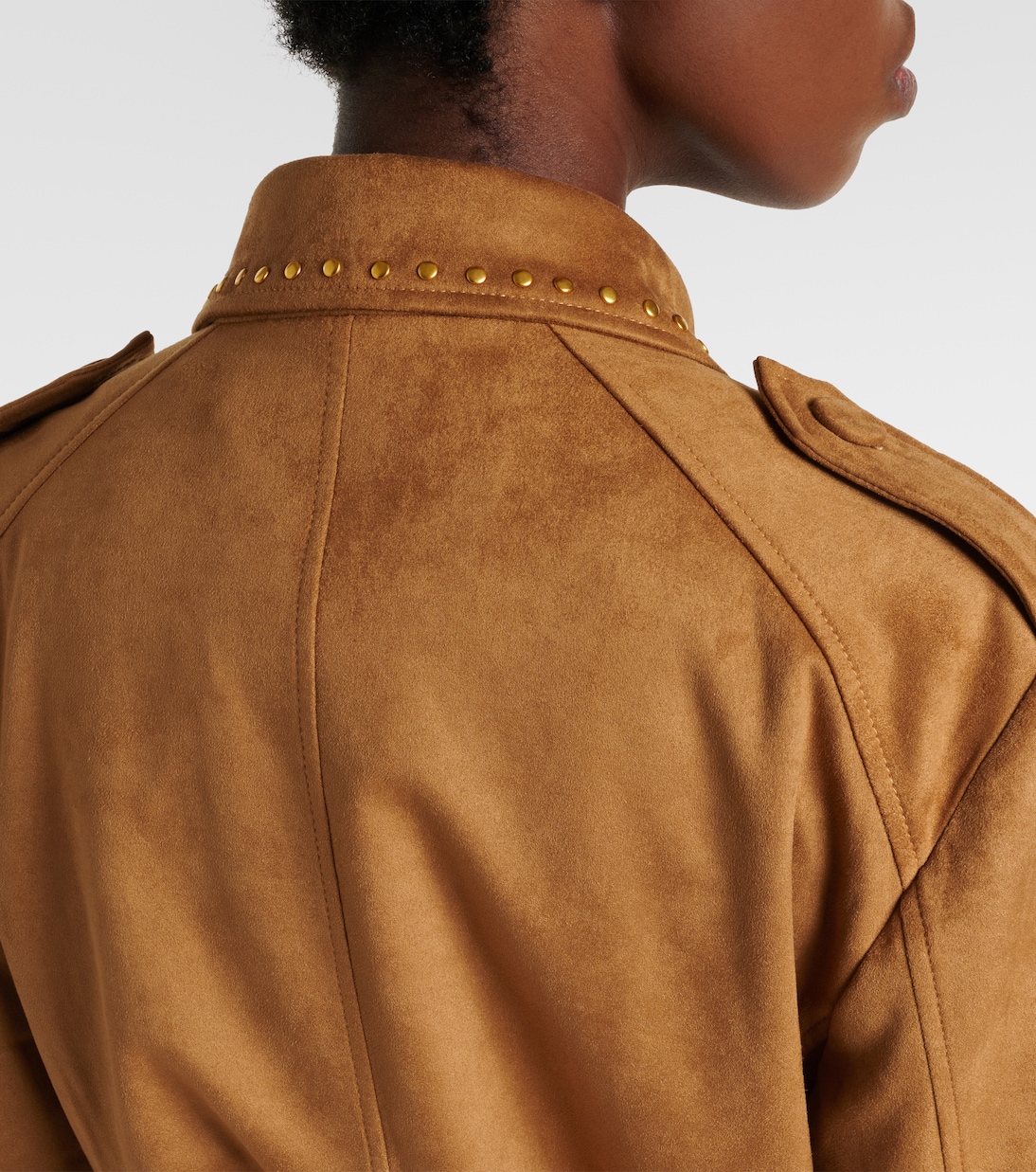 Studded belted field jacket | Xu Zhi