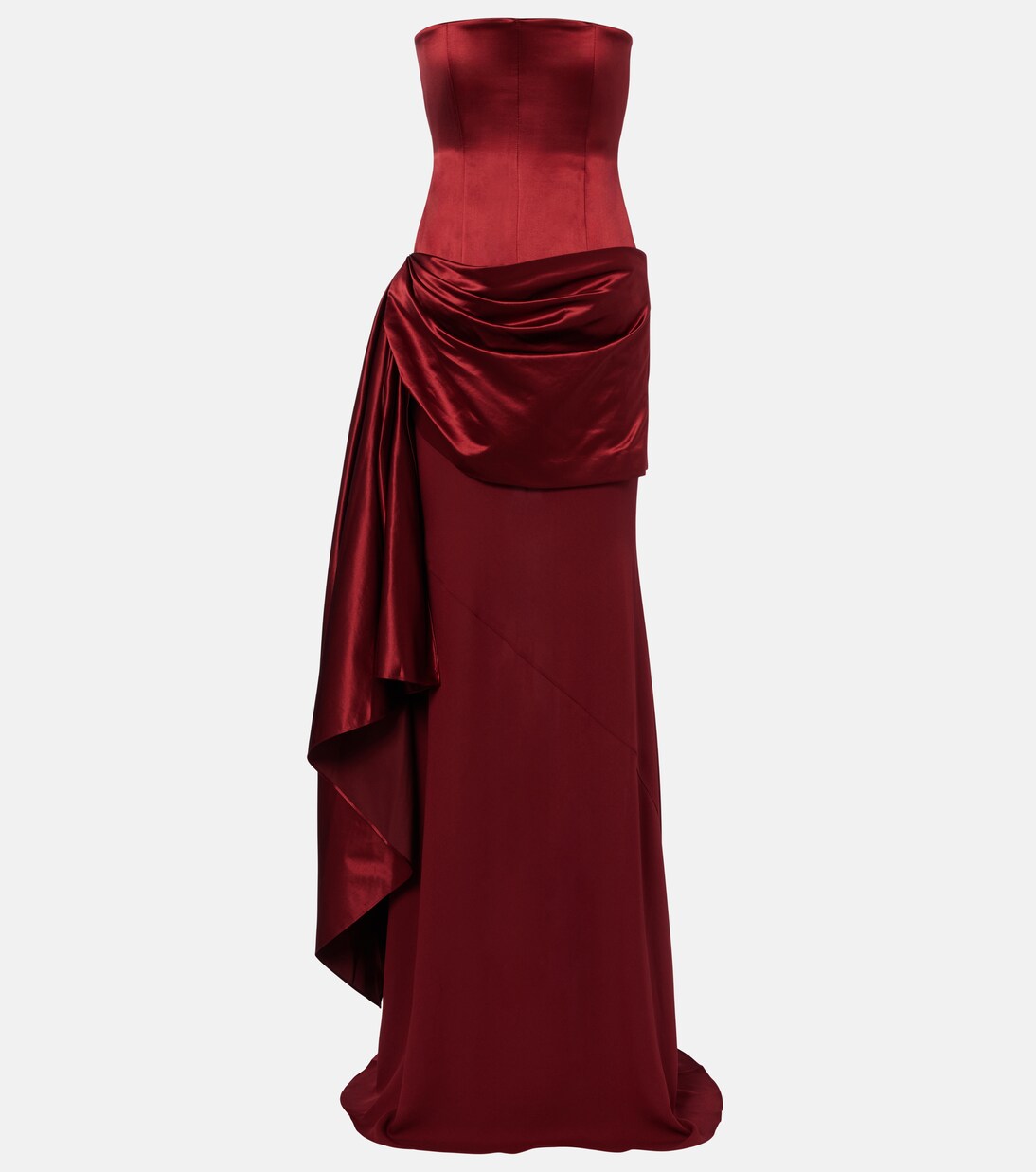 Draped silk corset gown | Alex Perry
