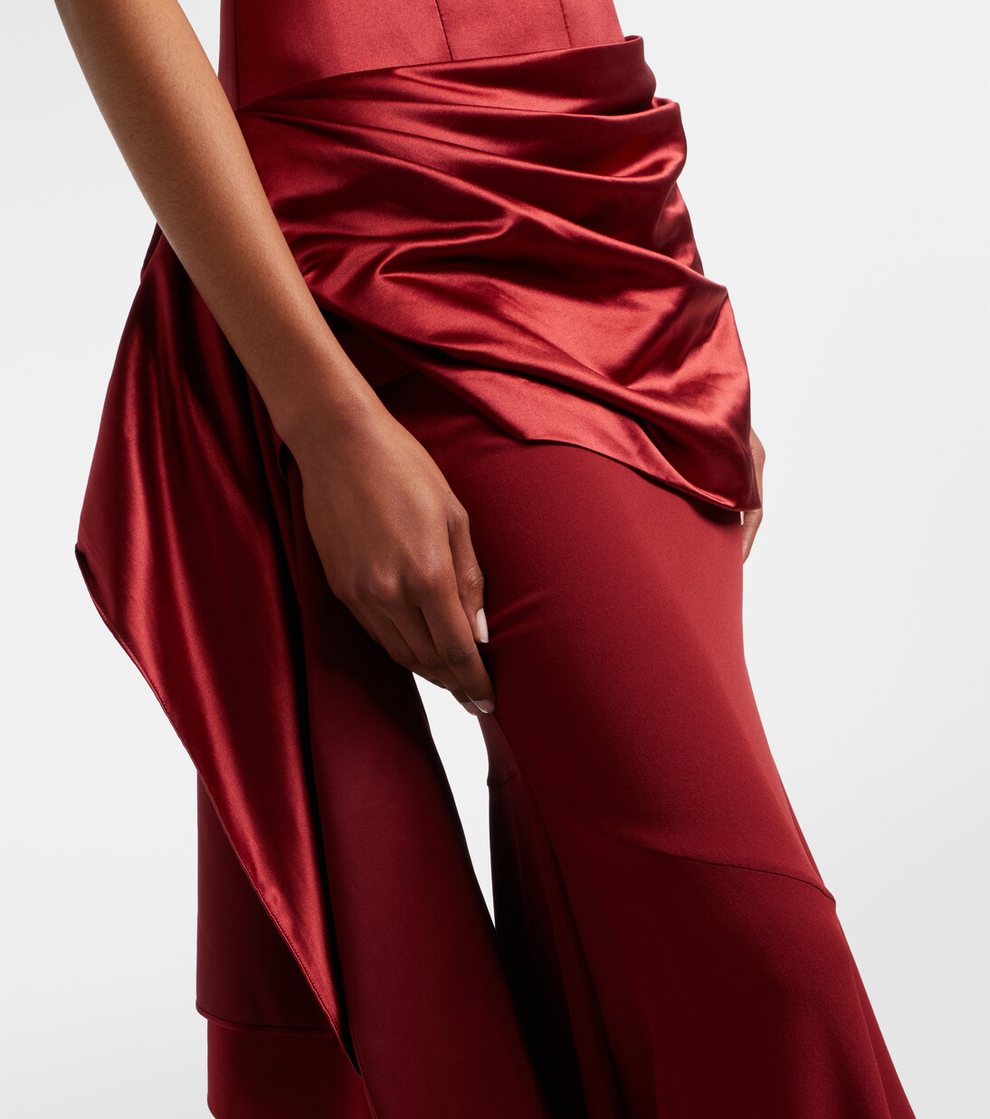Draped silk corset gown | Alex Perry