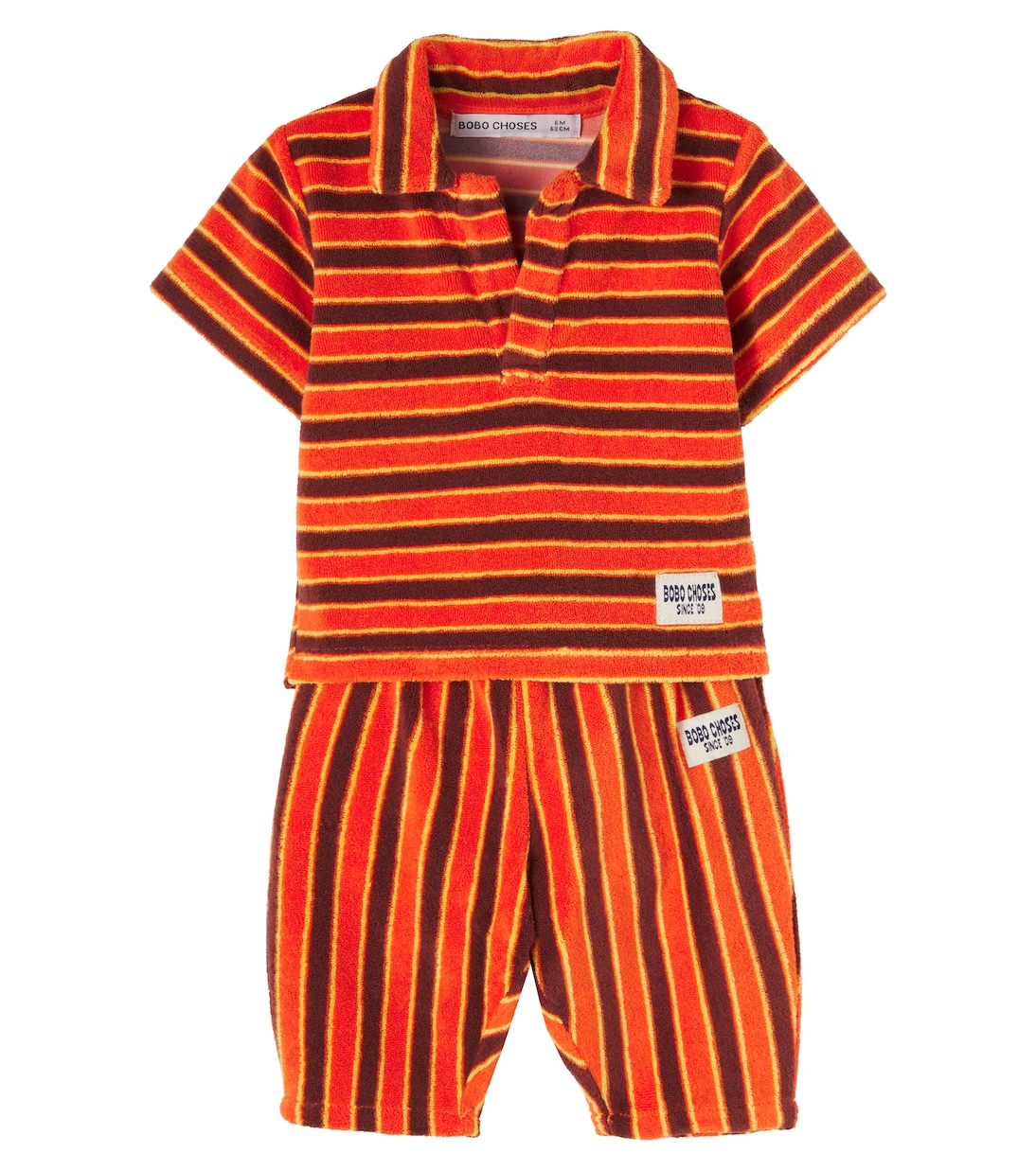 Baby Set Striped Brick aus Polohemd und Hose | Bobo Choses