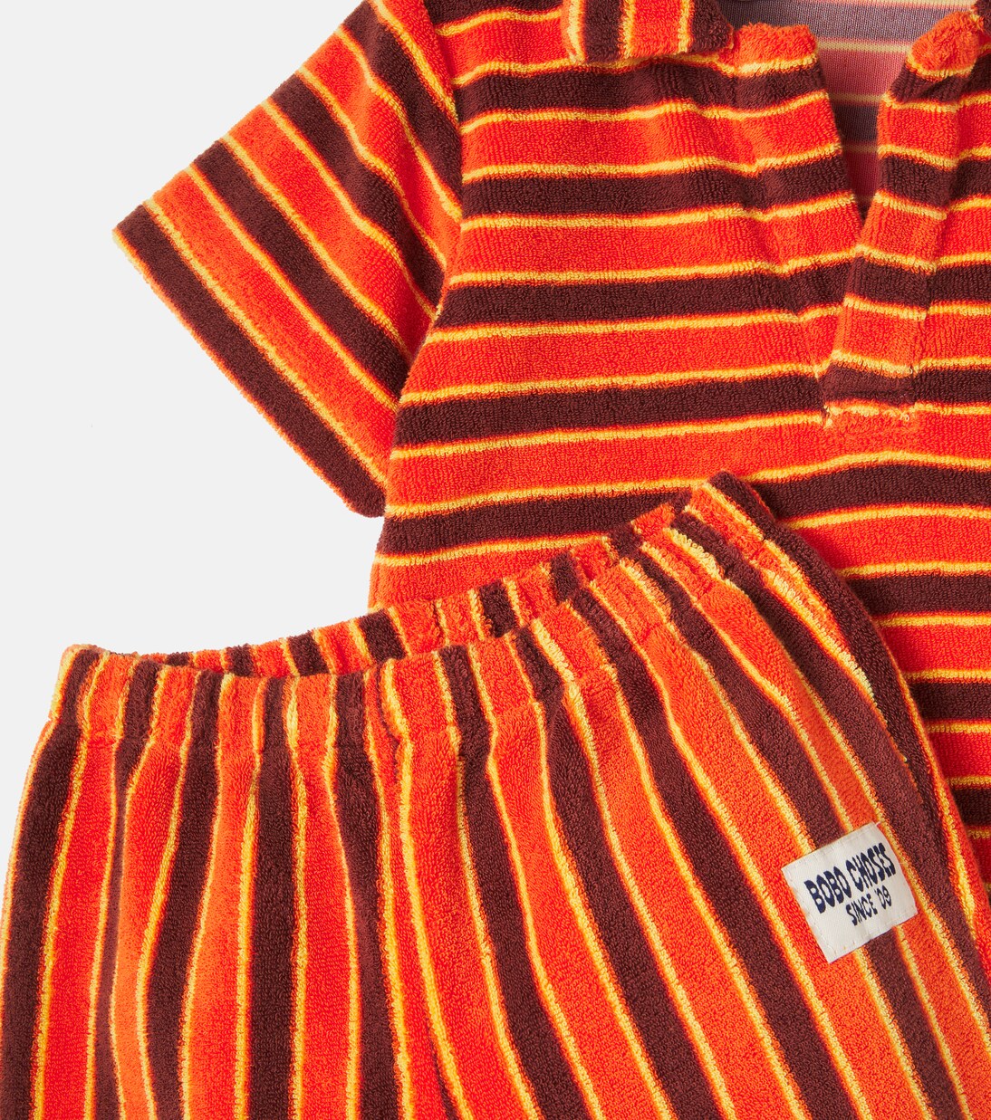 Baby Set Striped Brick aus Polohemd und Hose | Bobo Choses