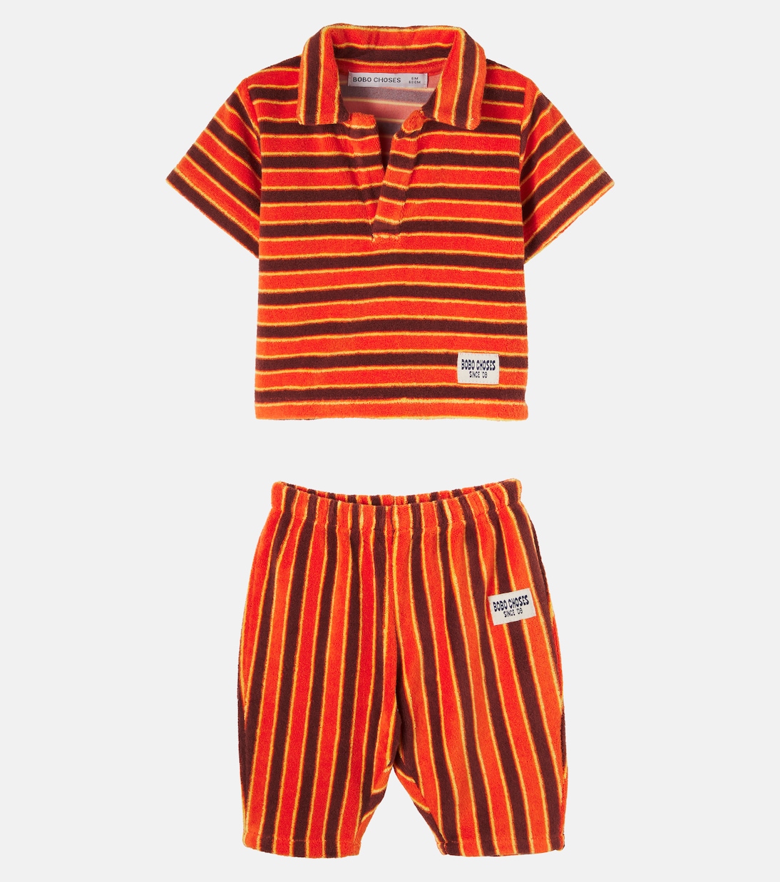 Baby Set Striped Brick aus Polohemd und Hose | Bobo Choses