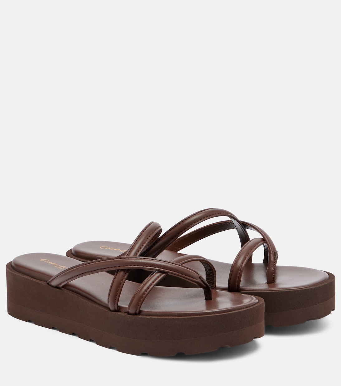 Leather platform sandals | Gianvito Rossi